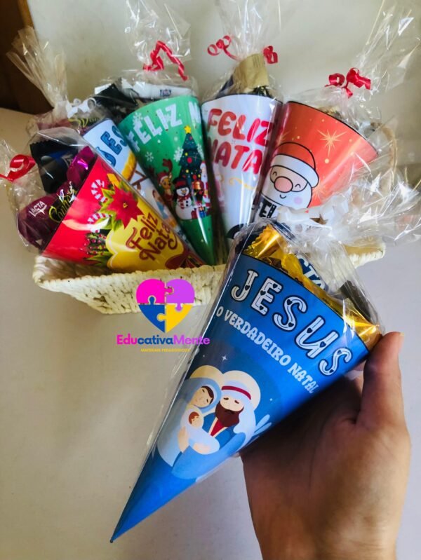 Lembrancinha - Cones Natalinos: 6 Modelos Exclusivos - Imagem 3