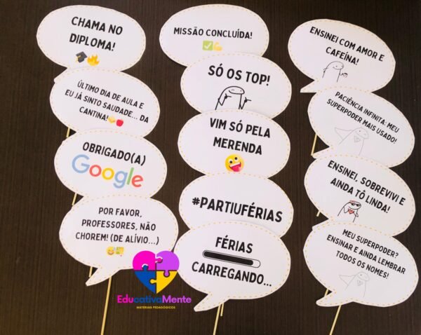 Plaquinhas Divertidas para a Aula da Saudade - Imagem 10
