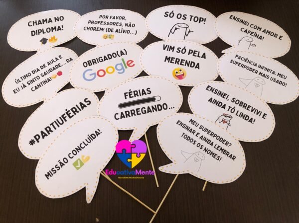 Plaquinhas Divertidas para a Aula da Saudade - Imagem 9