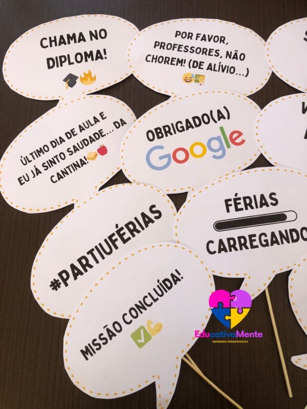 Plaquinhas Divertidas para a Aula da Saudade - Imagem 8