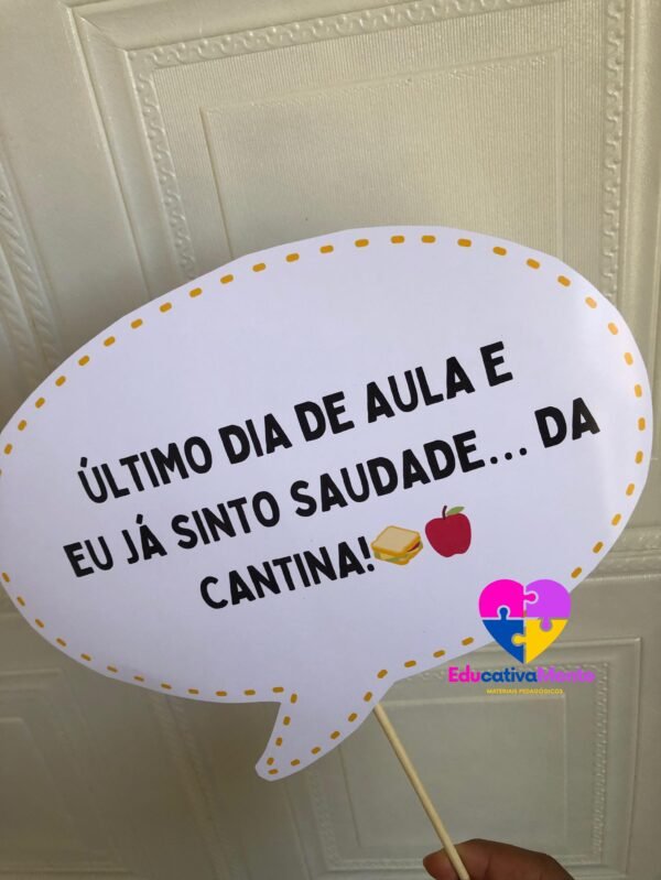 Plaquinhas Divertidas para a Aula da Saudade - Imagem 4