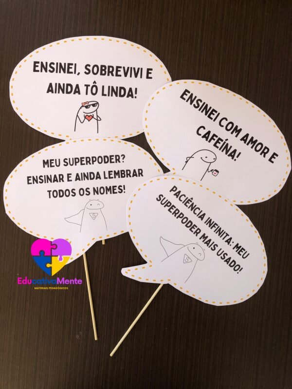 Plaquinhas Divertidas para a Aula da Saudade - Imagem 2