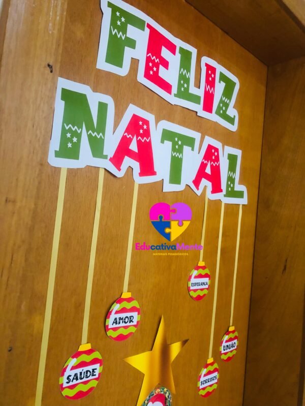 Painel Natalino Com Fotos Editáveis no Canva - Imagem 4