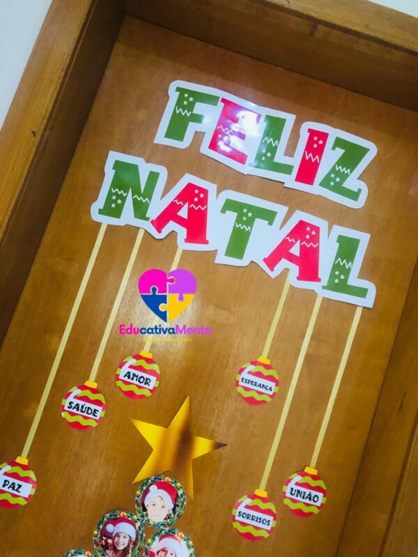 Painel Natalino Com Fotos Editáveis no Canva - Imagem 6