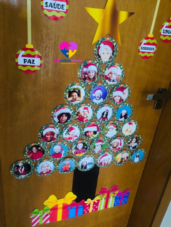 Painel Natalino Com Fotos Editáveis no Canva - Imagem 2