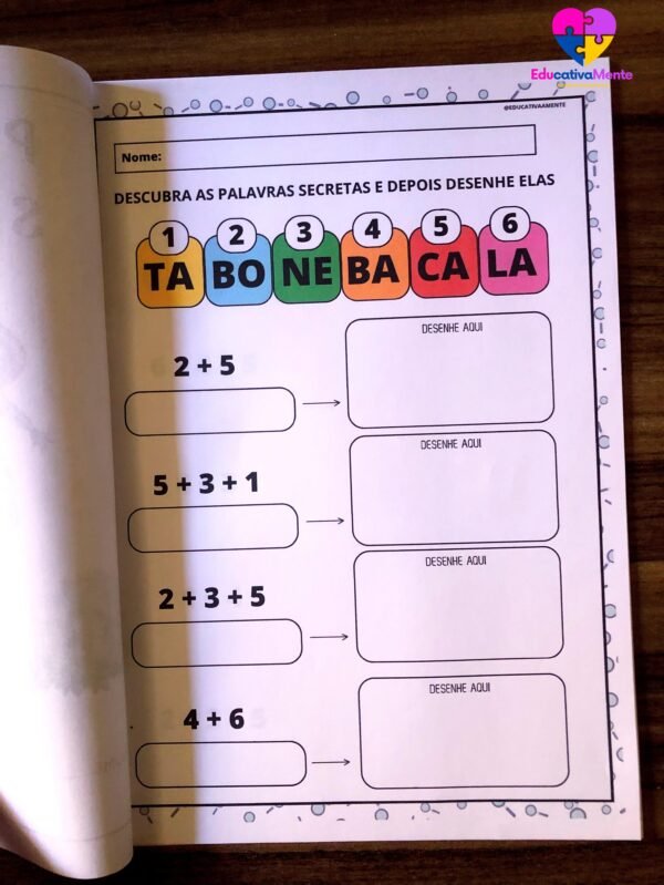 Caderno de Atividades Palavras Secretas - Imagem 3