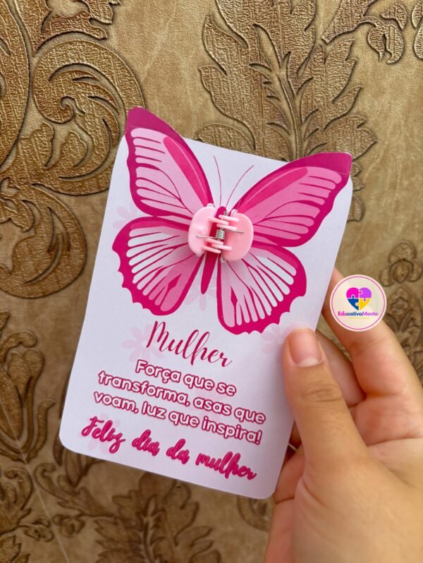 Lembrancinha Dia da Mulher - BORBOLETA - Imagem 4
