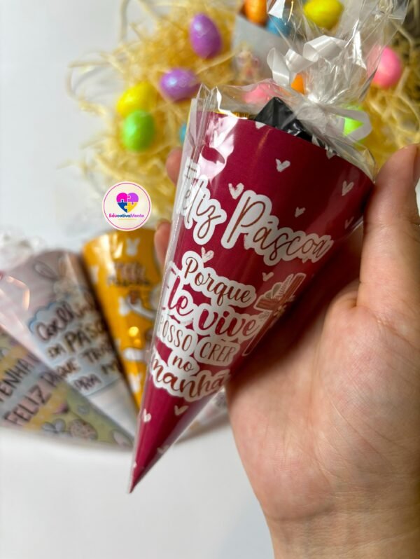 Kit Mini Cones de Páscoa - Imagem 4