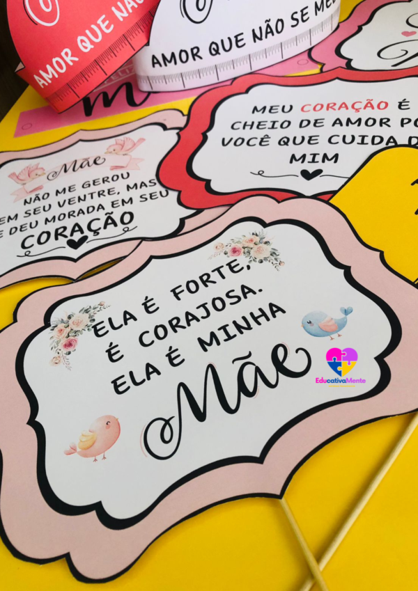 KIT DIA DAS MÃES - PLAQUINHAS + COROA - Imagem 2