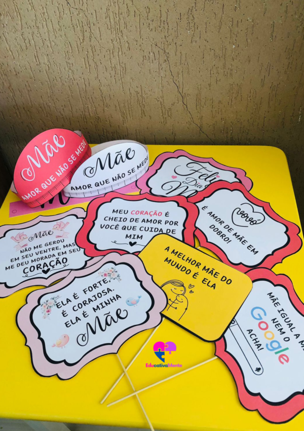KIT DIA DAS MÃES - PLAQUINHAS + COROA - Imagem 5