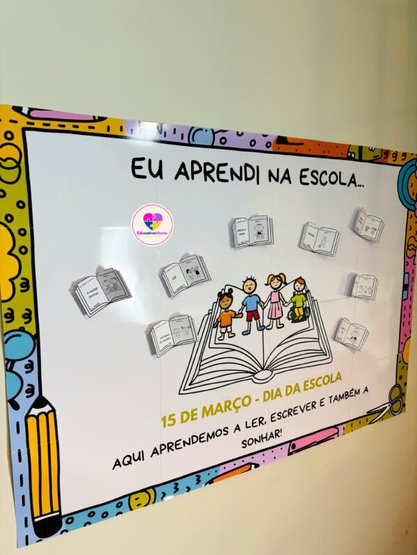 PAINEL COLABORATIVO + LEMBRANCINHA - DIA DA ESCOLA - Imagem 9