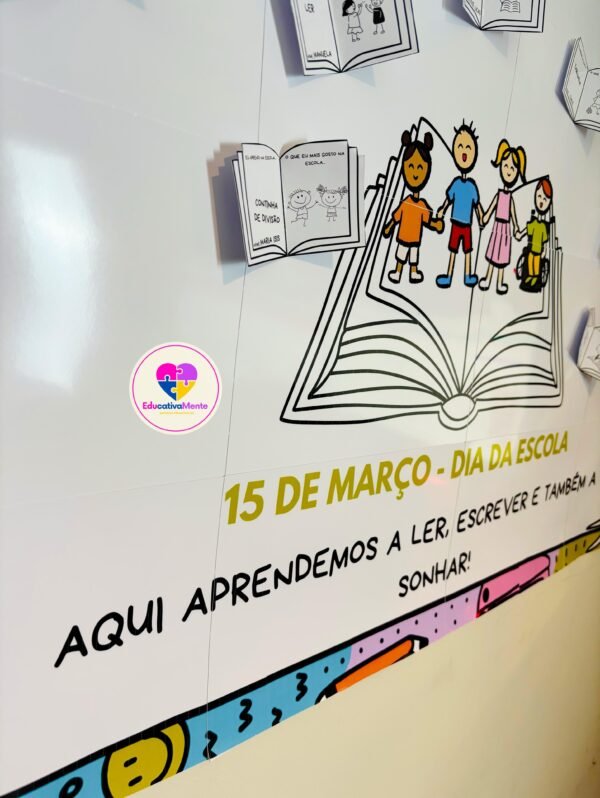 PAINEL COLABORATIVO + LEMBRANCINHA - DIA DA ESCOLA - Imagem 5