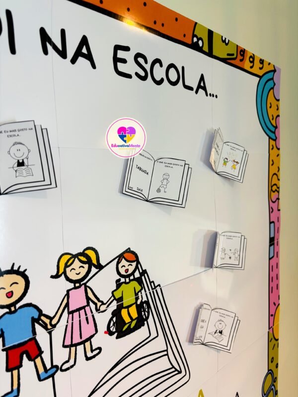PAINEL COLABORATIVO + LEMBRANCINHA - DIA DA ESCOLA - Imagem 4