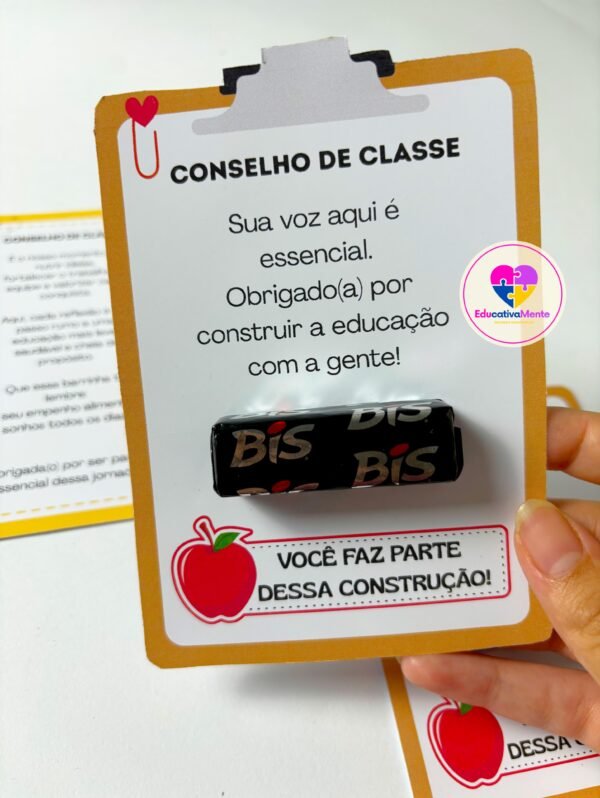LEMBRANCINHA CONSELHO DE CLASSE – KIT PDF COM 2 MODELOS - Imagem 3
