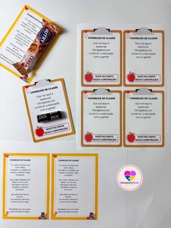 LEMBRANCINHA CONSELHO DE CLASSE – KIT PDF COM 2 MODELOS - Imagem 4