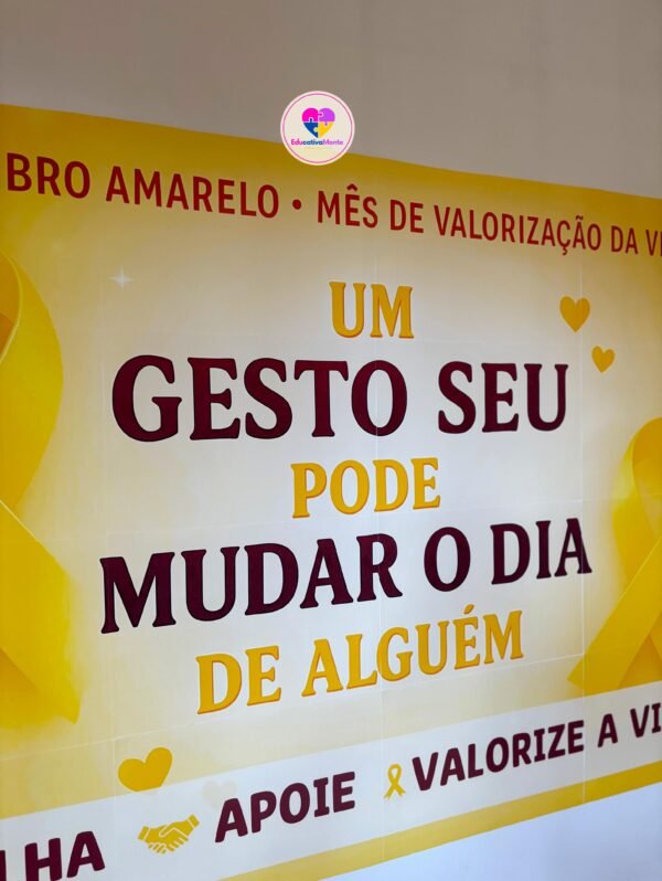 Kit Setembro Amarelo  - Um gesto seu pode mudar o dia de alguém ð - Imagem 3