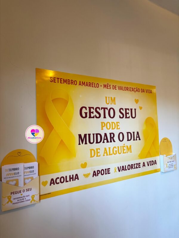 Kit Setembro Amarelo  - Um gesto seu pode mudar o dia de alguém ð - Imagem 4