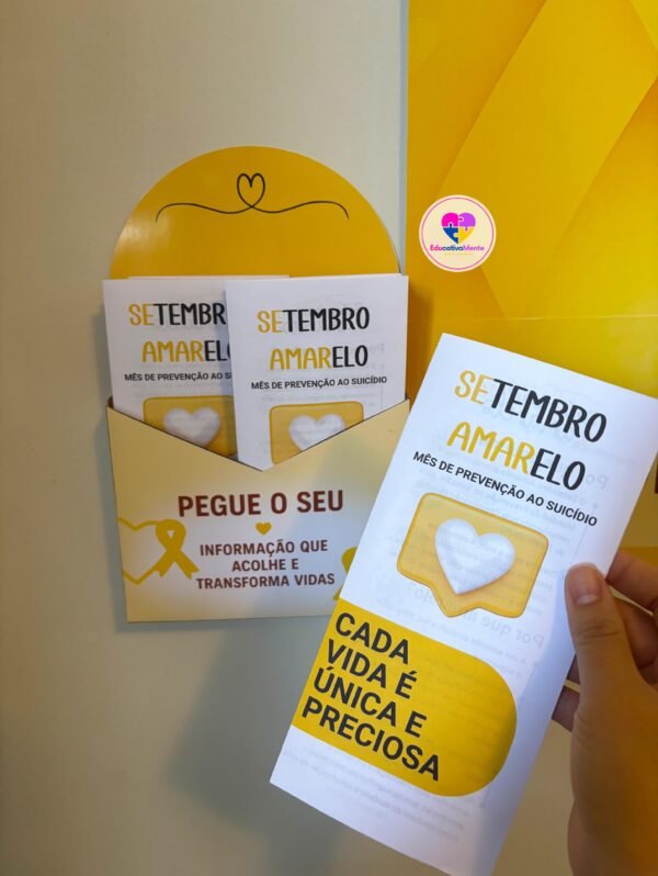 Kit Setembro Amarelo  - Um gesto seu pode mudar o dia de alguém ð - Imagem 8