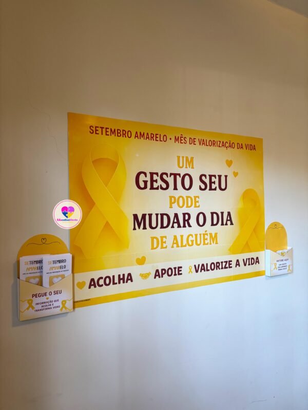 Kit Setembro Amarelo  - Um gesto seu pode mudar o dia de alguém ð - Imagem 2